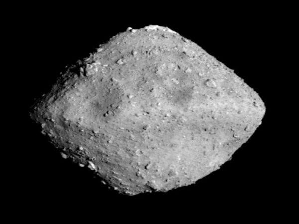 Asteroid Ryugu is photographed by the ONC-T, which is on Hayabusa 2 probe after a journey of around 1.99 billion miles since launch, in outer space 173.98 million miles from the Earth, on June 24, 2018, at around 00:01 JST, in this handout photo released by Japan Aerospace Exploration Agency (JAXA). (JAXA-Tokyo University/Handout via Reuters)