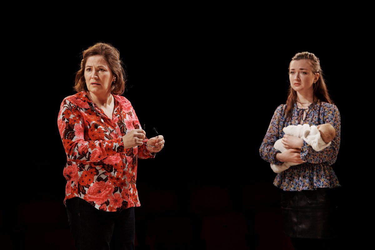 Bernie (Andrea Irvine, L) and her daughter, Julie (Amy Molloy), in “Cyprus Avenue.” (Ros Kavanagh)