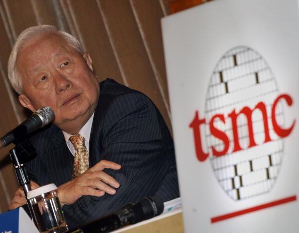 Morris Chang, former chairman of TSMC, listens during the a third-quarter investors briefing in Taipei on October 29, 2009. (Sam Yeh/AFP/Getty Images)