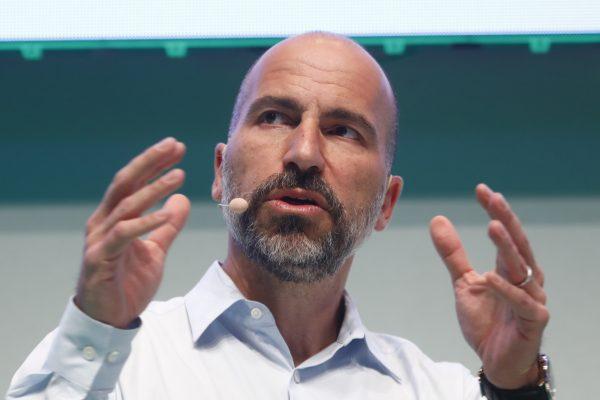 Dara Khosrowshahi, CEO of Uber, speaks at the 2018 NOAH conference on June 6, 2018, in Berlin, Germany. (Michele Tantussi/Getty Images)