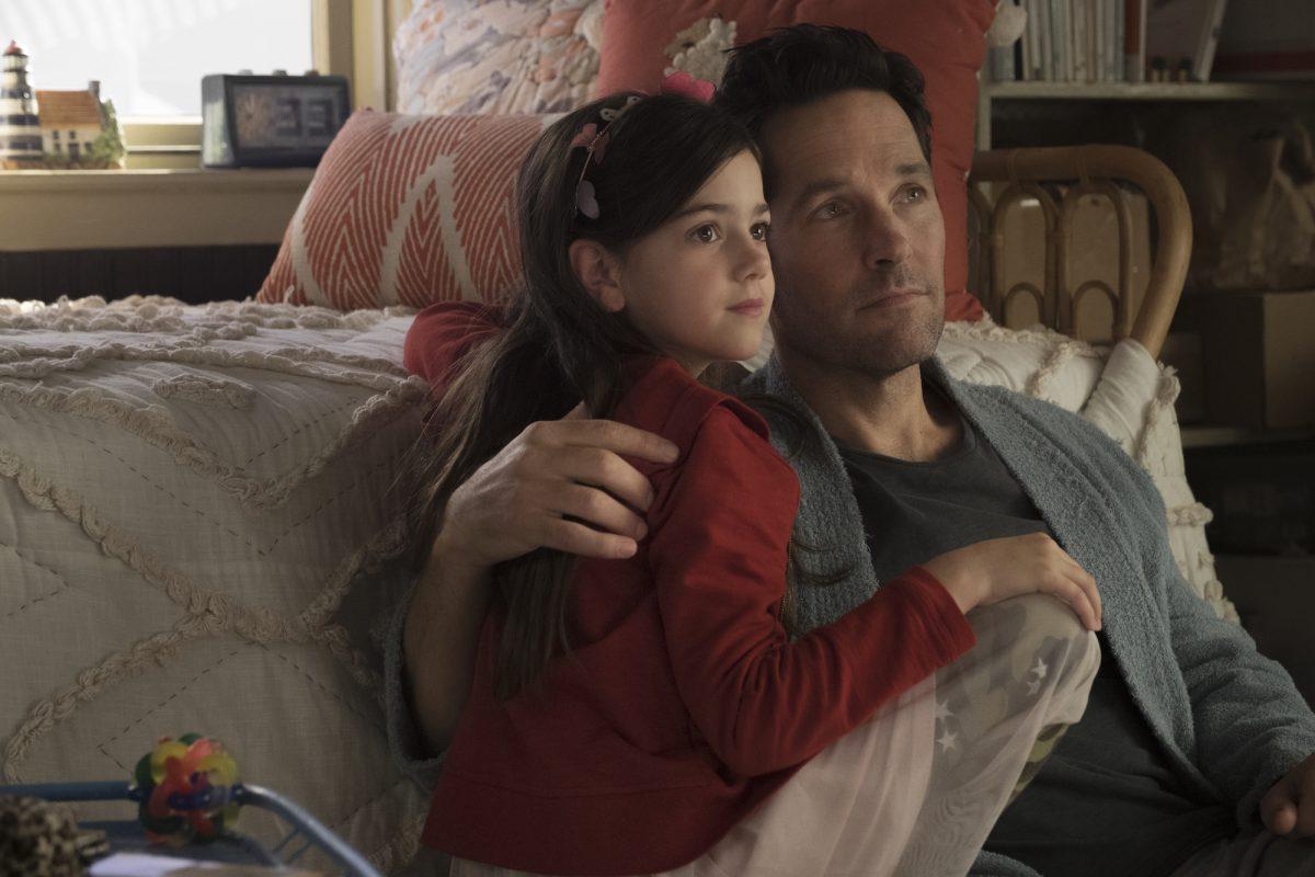Cassie Lang (Abby Ryder Fortson) and her dad, Ant-Man/Scott Lang (Paul Rudd), in “Ant-Man and the Wasp.” (Ben Rothstein/Walt Disney Studios Motion Pictures/Marvel Studios)