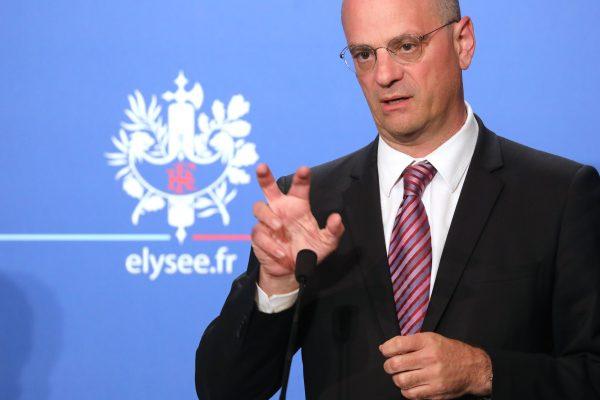 French Education Minister Jean-Michel Blanquer gives a press conference to present the service national universel (universal national service) on June 27, 2018. (Ludovic Marin/AFP/Getty Images)