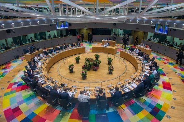 EU leaders take part in a European Union summit in Brussels, Belgium June 28, 2018. (Stephanie Lecocq/Pool via Reuters)