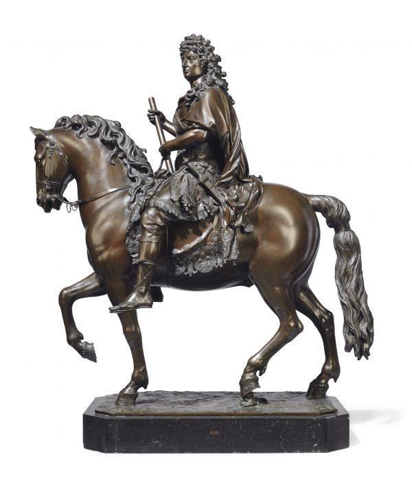 A unique rediscovered masterpiece by Louis XIV’s royal sculptor François Girardon, “Louis XIV on Horseback,” circa 1690 to 1699. (Christie's Images Ltd. 2018)