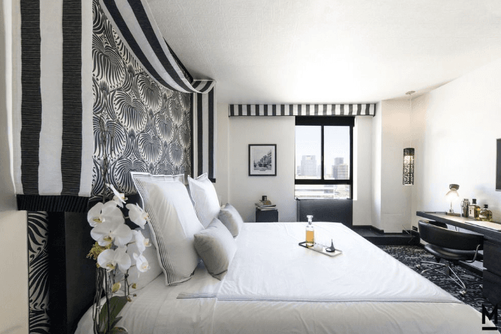 A room at the redesigned Mayfair Hotel in downtown Los Angeles. (Courtesy of The Mayfair Hotel)