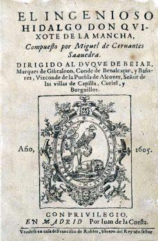 Title page of the first edition, 1605, of Miguel Cervantes' "The Ingenious Nobleman Don Quixote of La Mancha." (Public Domain)
