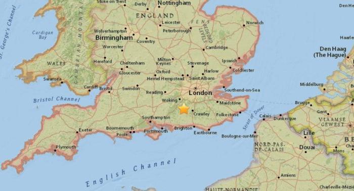 Small Earthquake Reported Near UK’s Gatwick Airport