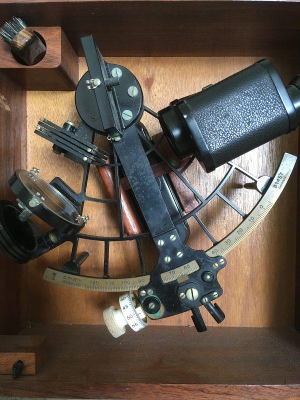 David Denton’s cherished C. Plath sextant manufactured on Feb. 7, 1952. (Courtesy of David Denton)