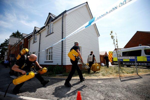 The scene at Muggleton Road, after it was confirmed that two people had been poisoned with the nerve agent novichok, in Amesbury, Britain, July 6, 2018. (Henry Nicholls/Reuters/File Photo)