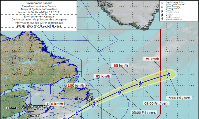 Hurricane Chris Headed to Newfoundland as Post-Tropical Storm