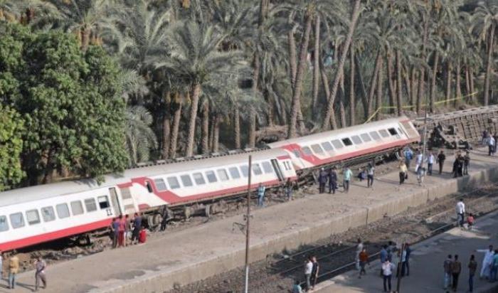 Train Derails in Egypt: 55 Injured, Cause Unclear