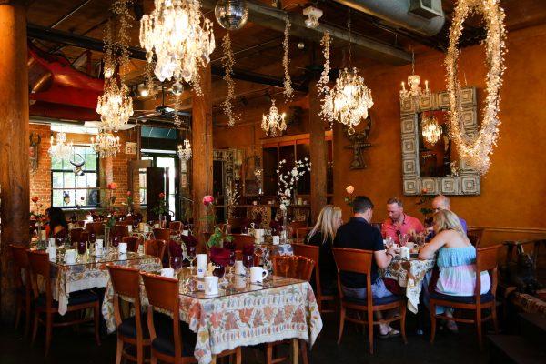 Brunch at antique-shop-turned-restaraunt CAV feels like dining in a museum. (Crystal Shi/The Epoch Times)