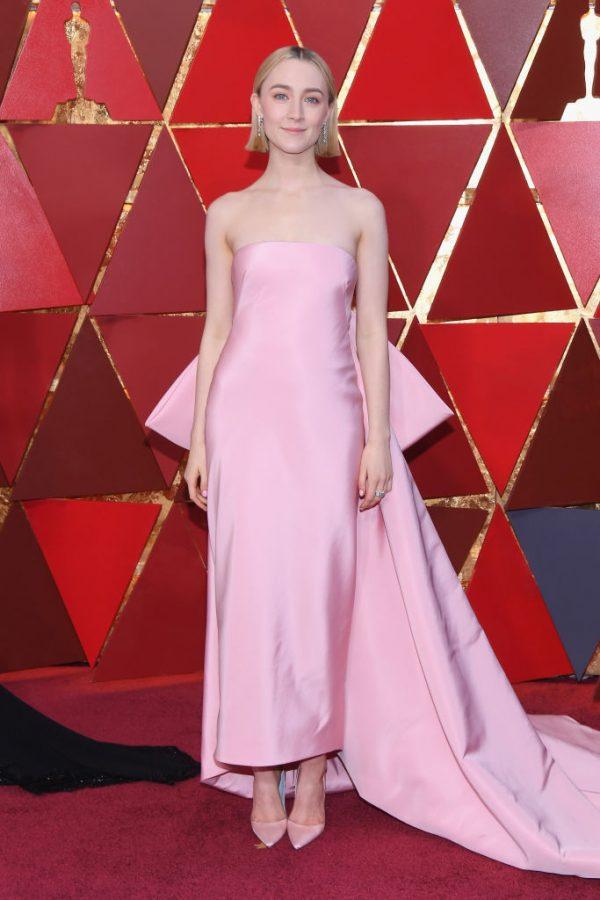 Saoirse Ronan attends the 90th Annual Academy Awards at Hollywood & Highland Center in Hollywood on March 4, 2018.