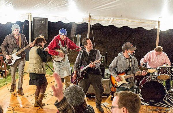 Some of Providence's top chefs—Derek Wagner, Champe Speidel, and Matt Gennuso—also happen to be musicians. The natural thing to do was to form a band, which now rocks out in an annual Ham Jam. (David Dadekian)
