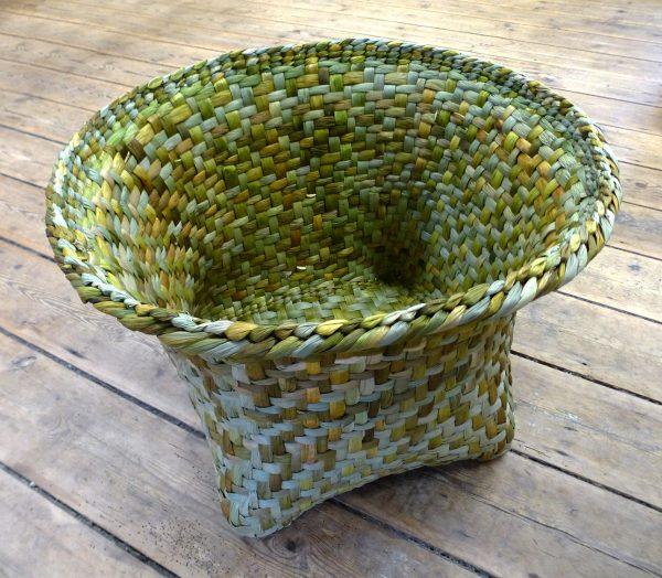 Weaving beyond baskets: Rush Matters weaves all manner of objects from baskets, to bed-heads, to walls. (Rush Matters)