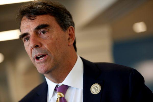 Venture capitalist Tim Draper speaks about his plan to partition California into six states at a press conference in San Mateo, Calif., on April 12, 2018. (REUTERS/Stephen Lam/File Photo)