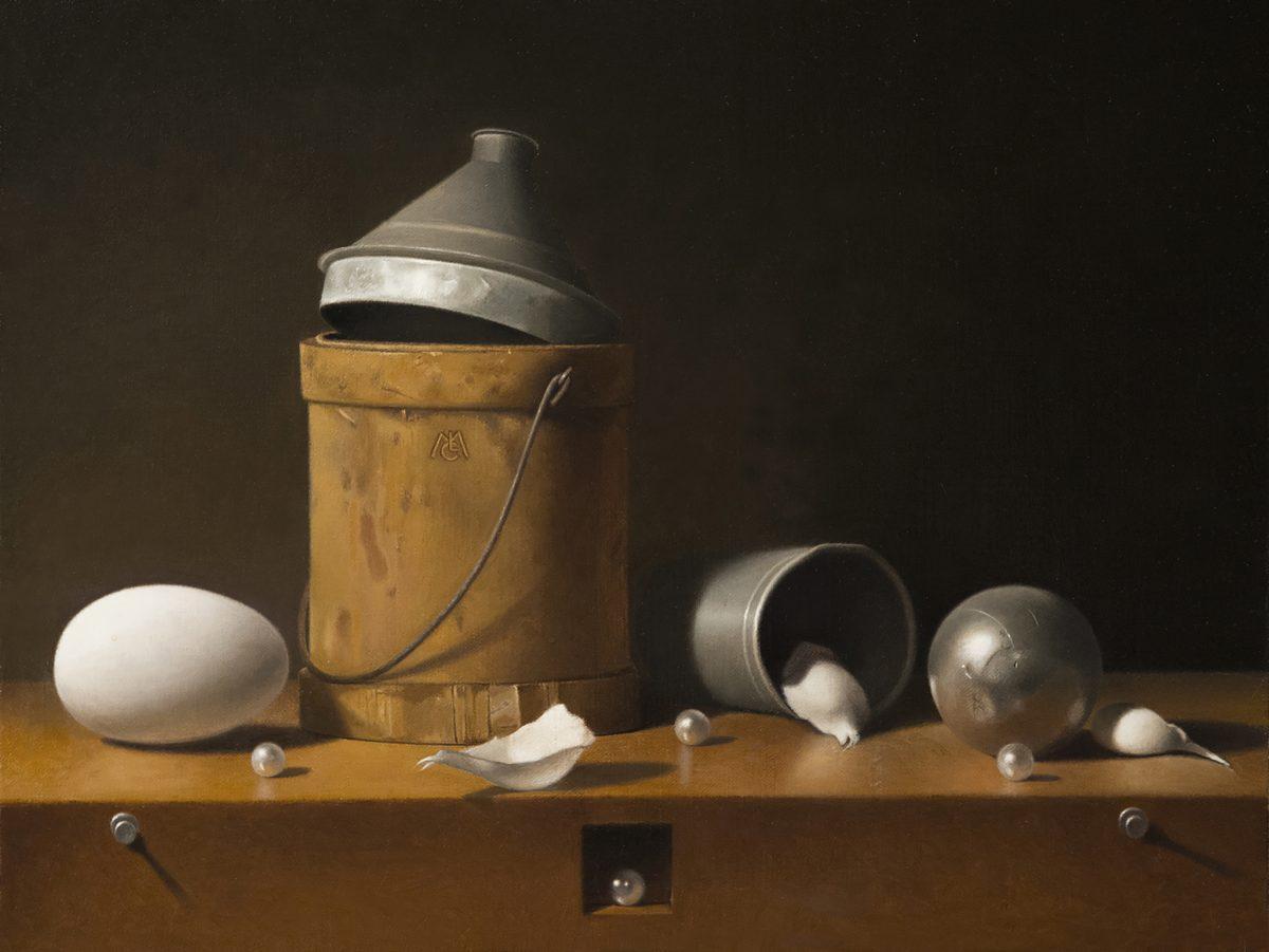 "Composition in Browns & Ochers" by Carlos Madrid. Oil on linen. (Courtesy of Carlos Madrid)