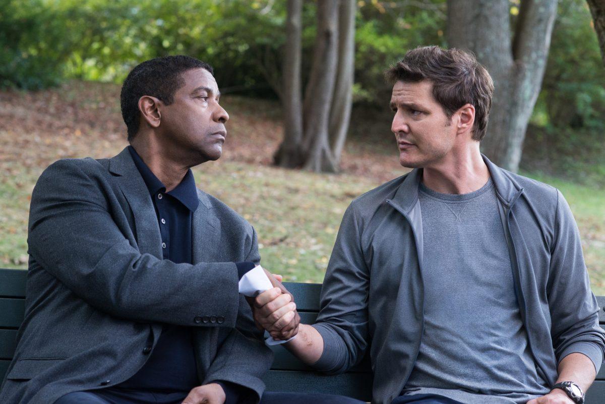 Robert McCall (Denzel Washington, L) and Dave York (Pedro Pascal) in "The Equalizer 2." (Glen Wilson/CTMG, Inc./Sony Pictures Entertainment, Inc.)