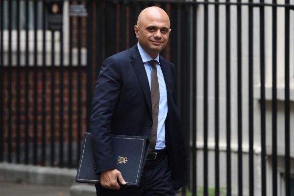 Home Secretary Sajid Javid arrives for a Cabinet meeting at 10 Downing Street on June 12, 2018 in London. (Chris J Ratcliffe/Getty Images)