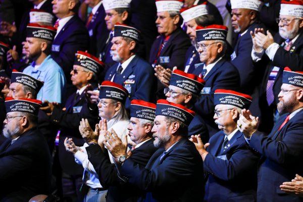 Veterans attend the 119th annual Veterans of Foreign Wars Conference in Kansas City, Mo., on July 24, 2018. (Charlotte Cuthbertson/The Epoch Times)