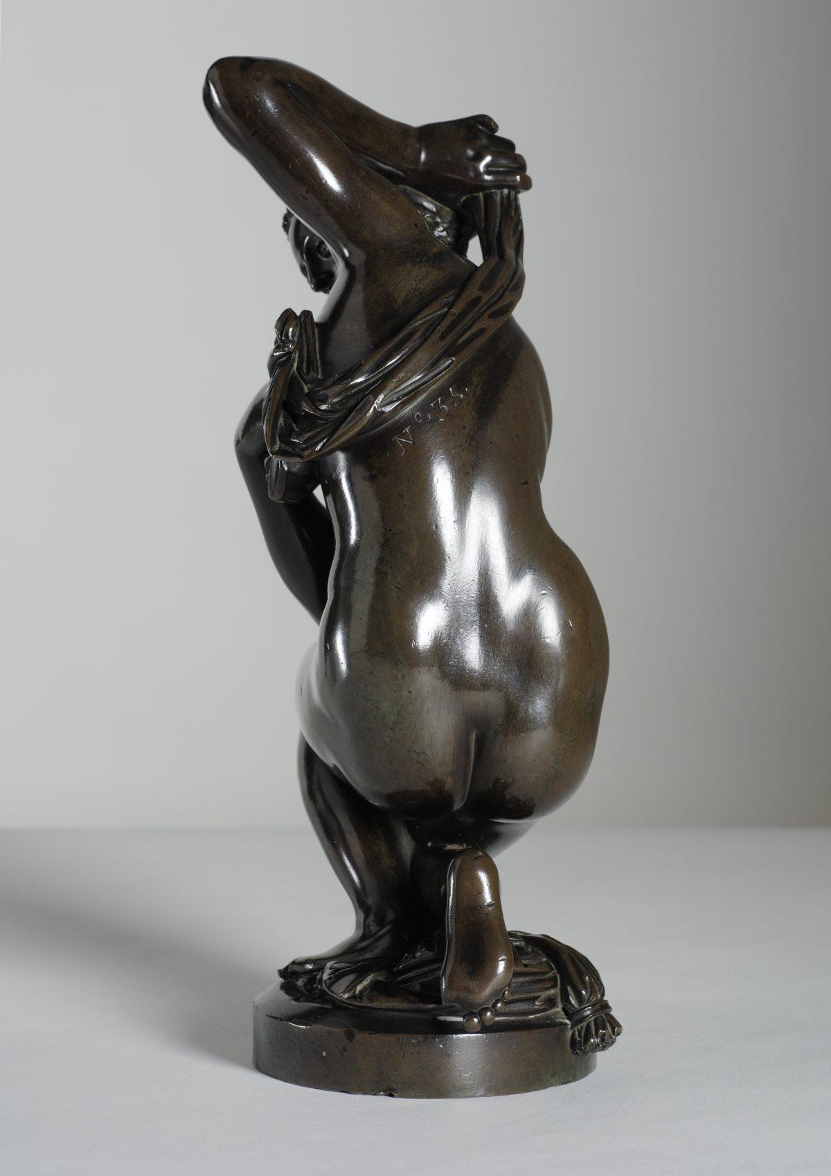“No. 35,” the mark that meant Holburne’s “Crouching Venus” was once housed at Versailles in Louis XIV’s collection. (Holburne Museum)