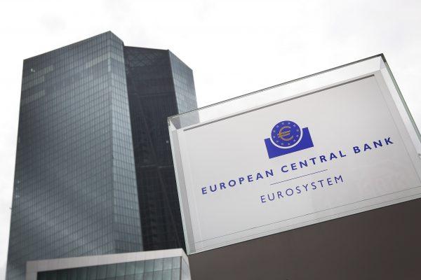 The headquarters of the ECB is pictured in Frankfurt am Main, western Germany, on June 1, 2018. (Daniel Roland/AFP/Getty)