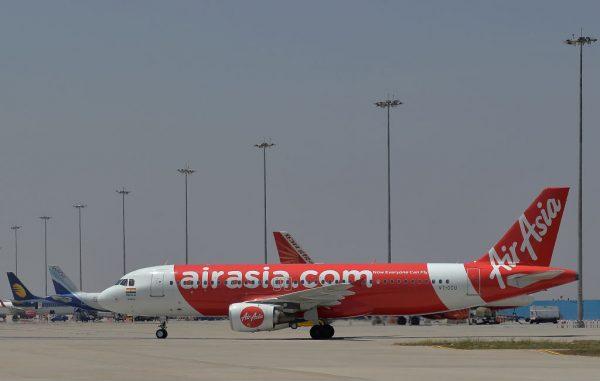 A file photo shows an AirAsia plane. (Manjunath Kiran/AFP/Getty Images)