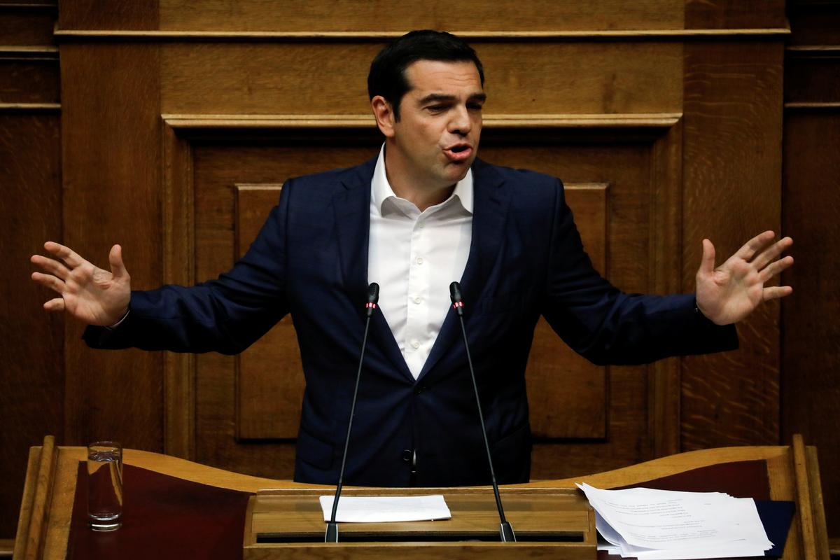 Greek Prime Minister Alexis Tsipras in Athens, Greece, July 5, 2018. (REUTERS/Alkis Konstantinidis)