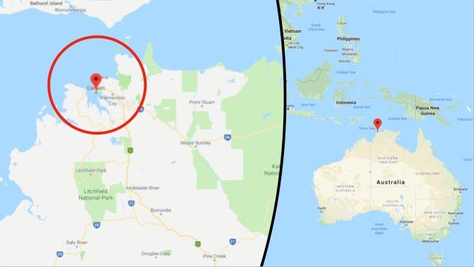 Exercise Pitch Black is a three-week multi-national large force employment exercise conducted from RAAF Base Darwin and RAAF Base Tindal in northern Australia. (Google Maps)