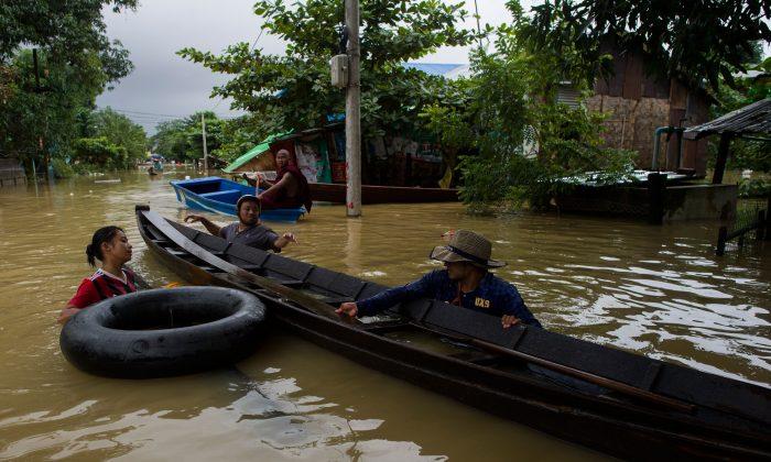 Monsoon Flooding Forces Thousands to Evacuate Homes in Burma