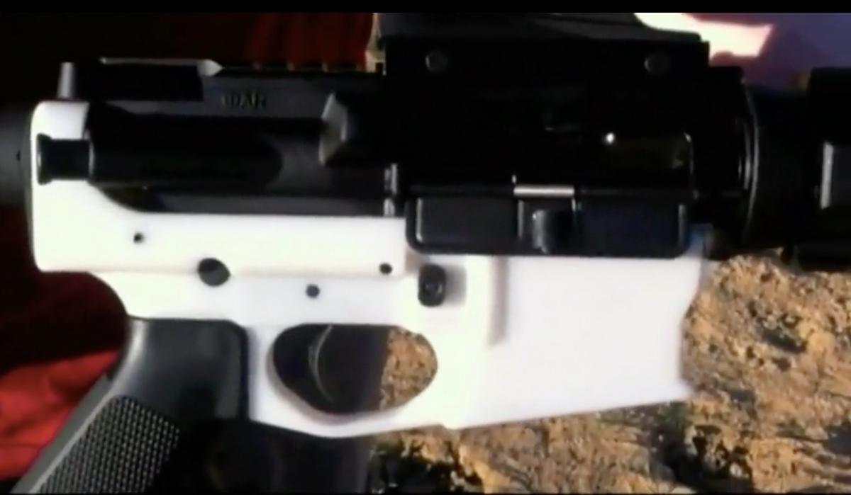 An AR-15 created from a 3-D printer. (Courtesy of Defense Distributed via Reuters)