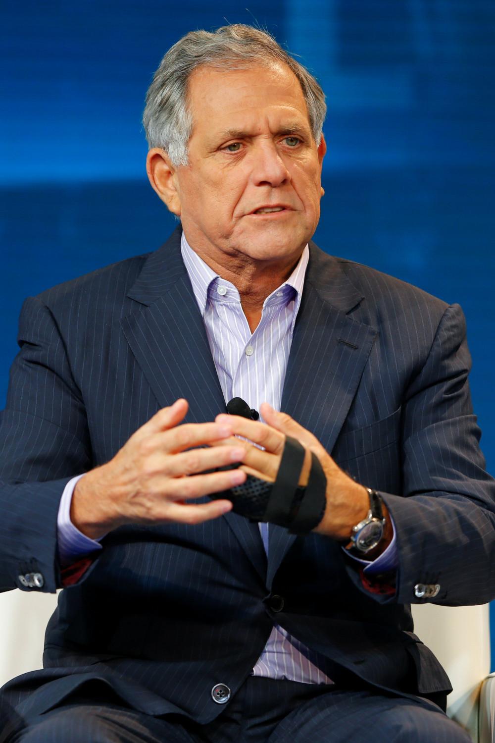 Leslie Moonves, president and CEO of CBS Corporation, speaks at the Wall Street Journal Digital Live conference at the Montage hotel in Laguna Beach, Calif., on Oct. 21, 2015. (Mike Blake/Reuters/File Photo)