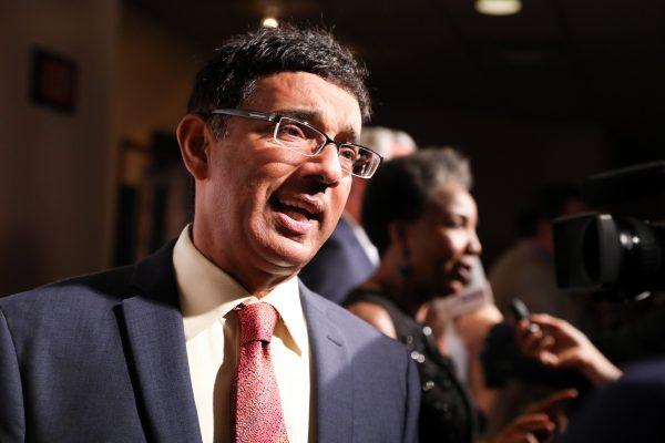 Filmmaker Dinesh D'Souza at the premiere of “Death of a Nation” in Washington on Aug. 1, 2018. (Samira Bouaou/The Epoch Times)