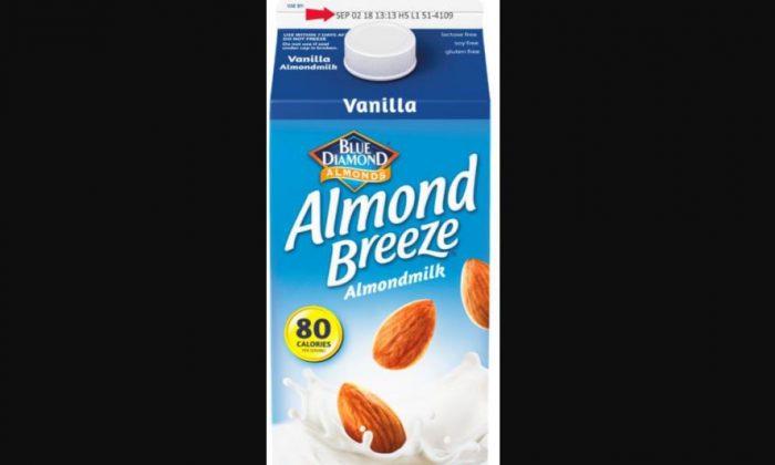 Almond Milk Recalled Due to Possibly Containing Actual Milk