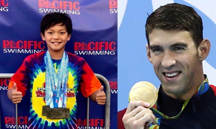 10-Year-Old Swimmer Breaks Michael Phelps’s Old Record