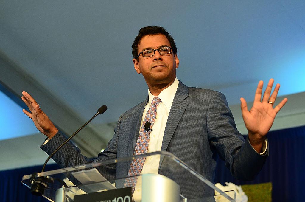 Dr. Atul Gawande, delivers a speech during Geisinger Health System's A Century of Transformation and Innovation Symposium at Pine Barn Inn on Sept. 25, 2015, in Danville, Pennsylvania. (Lisa Lake/Getty Images for Geisinger Health System)