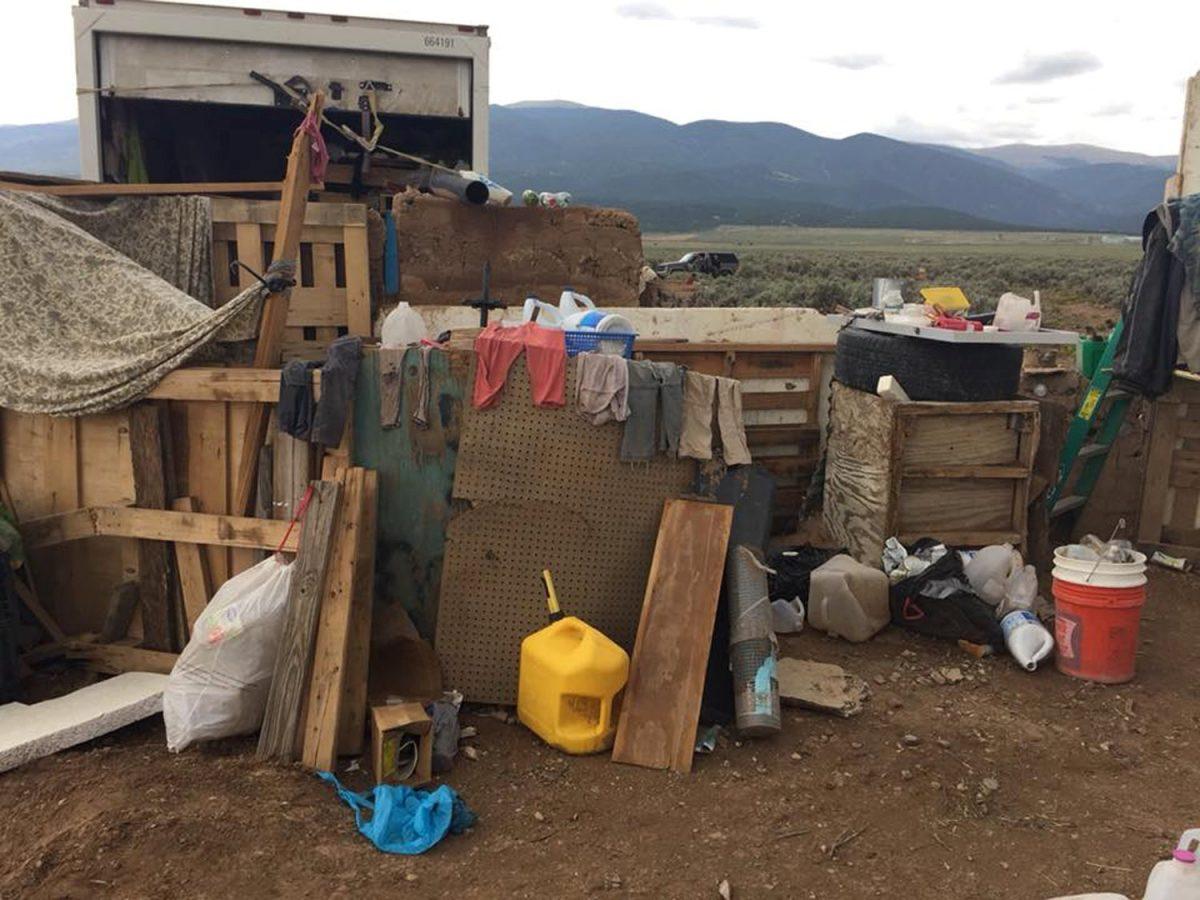 Conditions at a compound in rural New Mexico where 11 children were taken into protective custody for their own health and safety after a raid by authorities, are shown in this photo near Amalia, N.M., provided Aug. 6, 2018. (Taos County Sheriff's Office/Handout via Reuters)