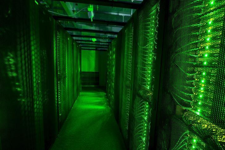 Servers for data storage are seen at Advania's Thor Data Center in Hafnarfjordur, Iceland, on Aug. 7, 2015. (Sigtryggur Ari/Reuters)