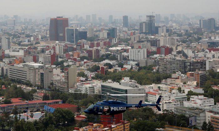 Police Choppers Thump Over Mexico City as Drug Crime Rises