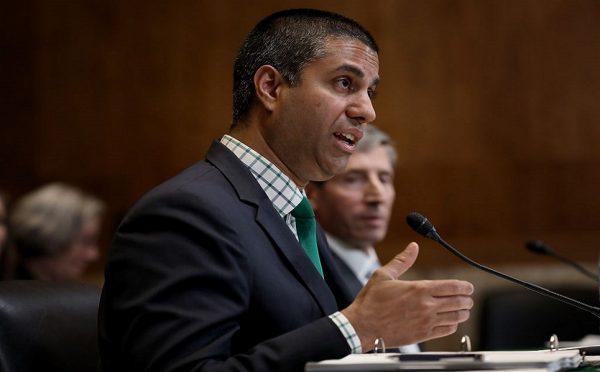 FCC Chairman Ajit Pai testifies before the Senate Appropriations Committee May 17, 2018 in Washington D.C. (Win McNamee/Getty Images)