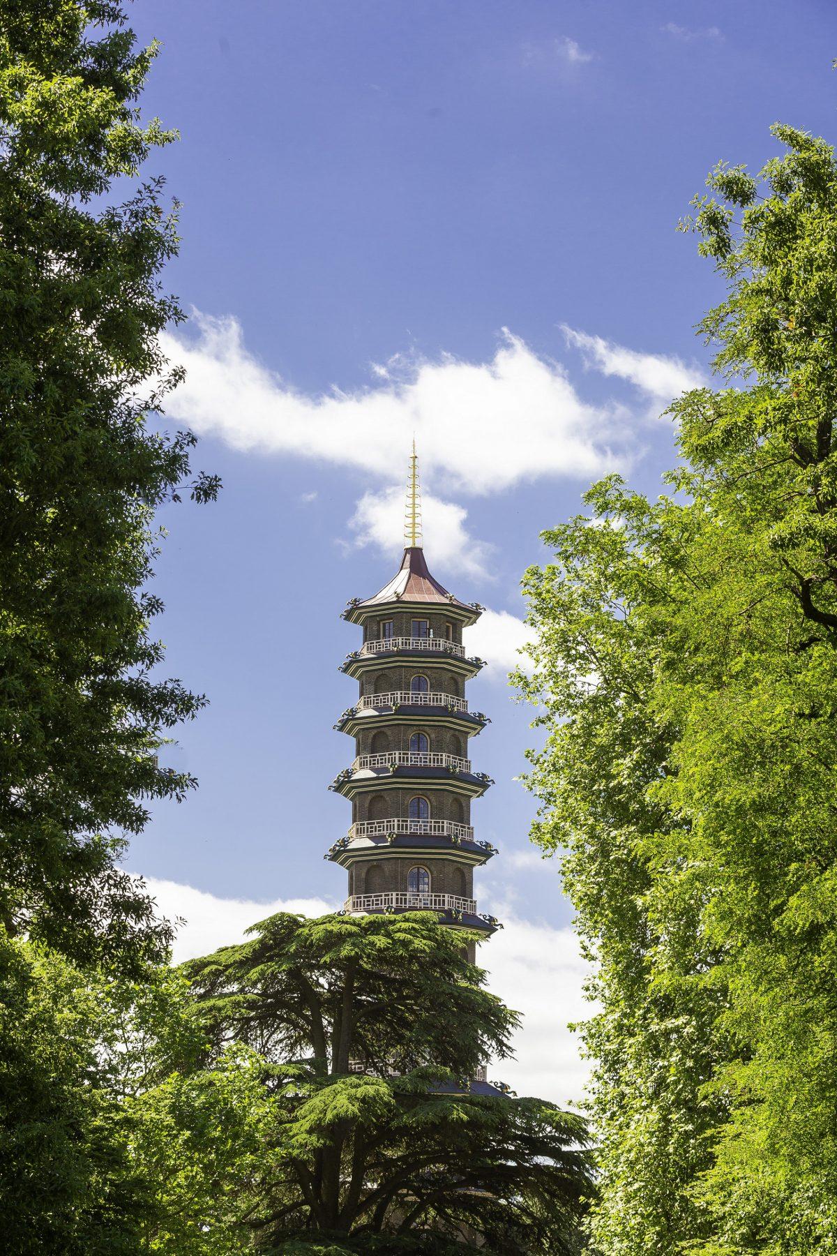 Sir William Chambers's restored Great Pagoda at Kew Gardens. (Richard Lea-Hair/Historic Royal Palaces)