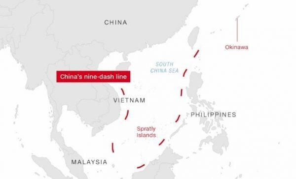 Vietnam, the Philippines, Taiwan, Indonesia, Malaysia and Brunei all claim overlapping portions of the sea, which spans 3.6 million square kilometres (1.4 million square miles), but the most far-reaching claims have been made by China. (CNN)
