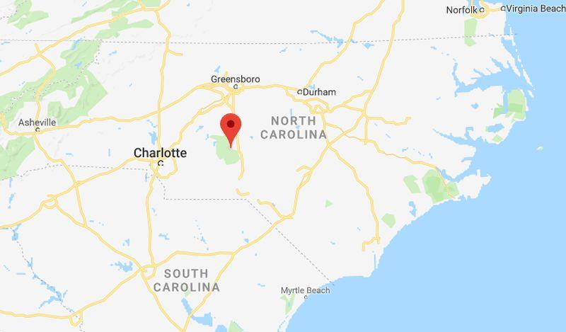 The attack happened in Montgomery County, North Carolina. (Google Maps)