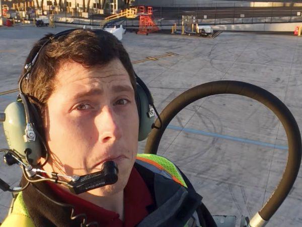 This undated image posted to Richard Russell's YouTube channel shows Russell, an airline ground agent. Investigators are piecing together how Russell stole an empty commercial airplane, took off from Sea-Tac International Airport in Seattle, and crashed into a small island in the Puget Sound in Washington. (Richard Russell/YouTube/AP)