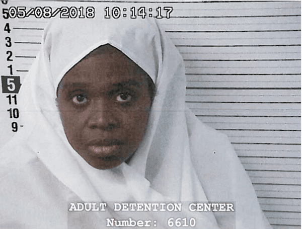 Jany Leveille, who was arrested under the suspicion of child abuse at the New Mexico compound, has been transferred into federal custody on Aug. 14, 2018, the sheriff said. (Taos County Sheriff's Department via AP)