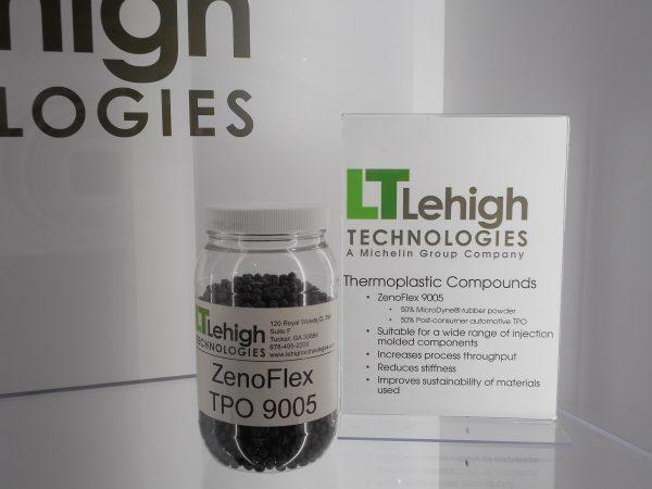Compound exhibit by Lehigh Technologies. (By Benjamin Yong)