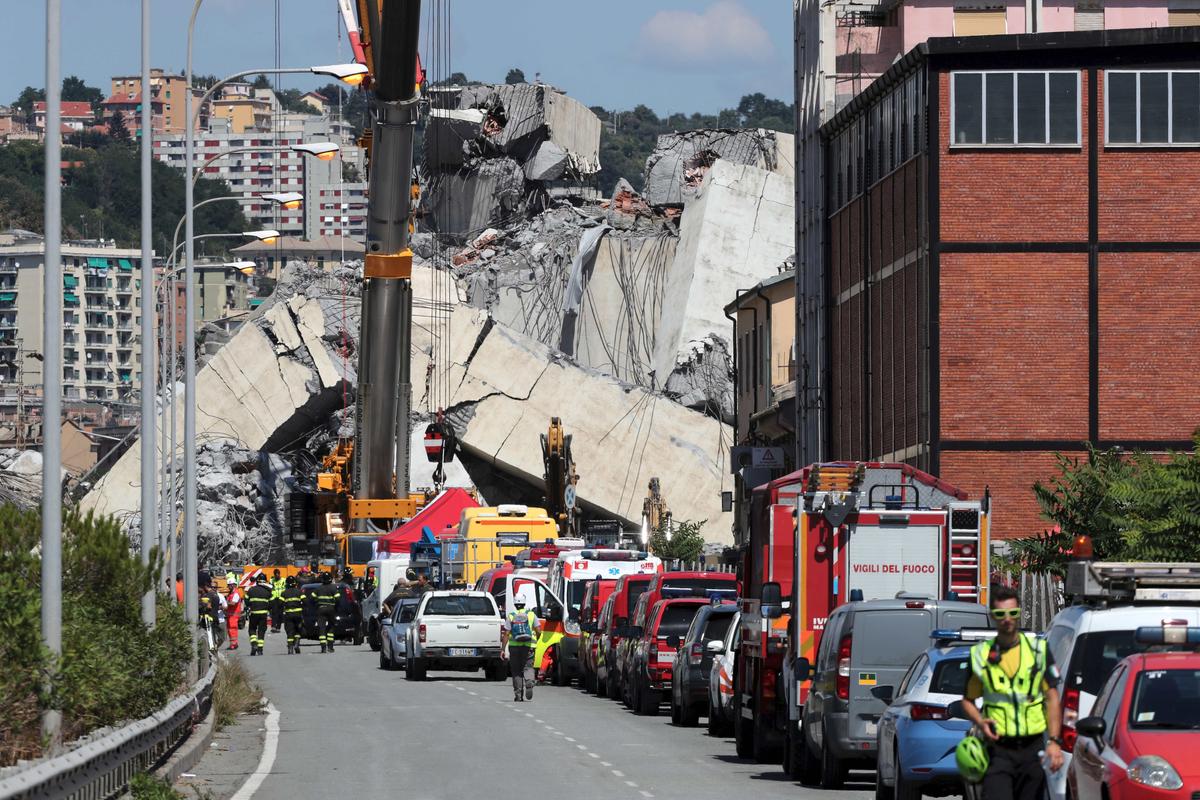 Italy Bridge Collapse: Firefighters Haven’t Given Up Hope as Fire Disrupts Rescue