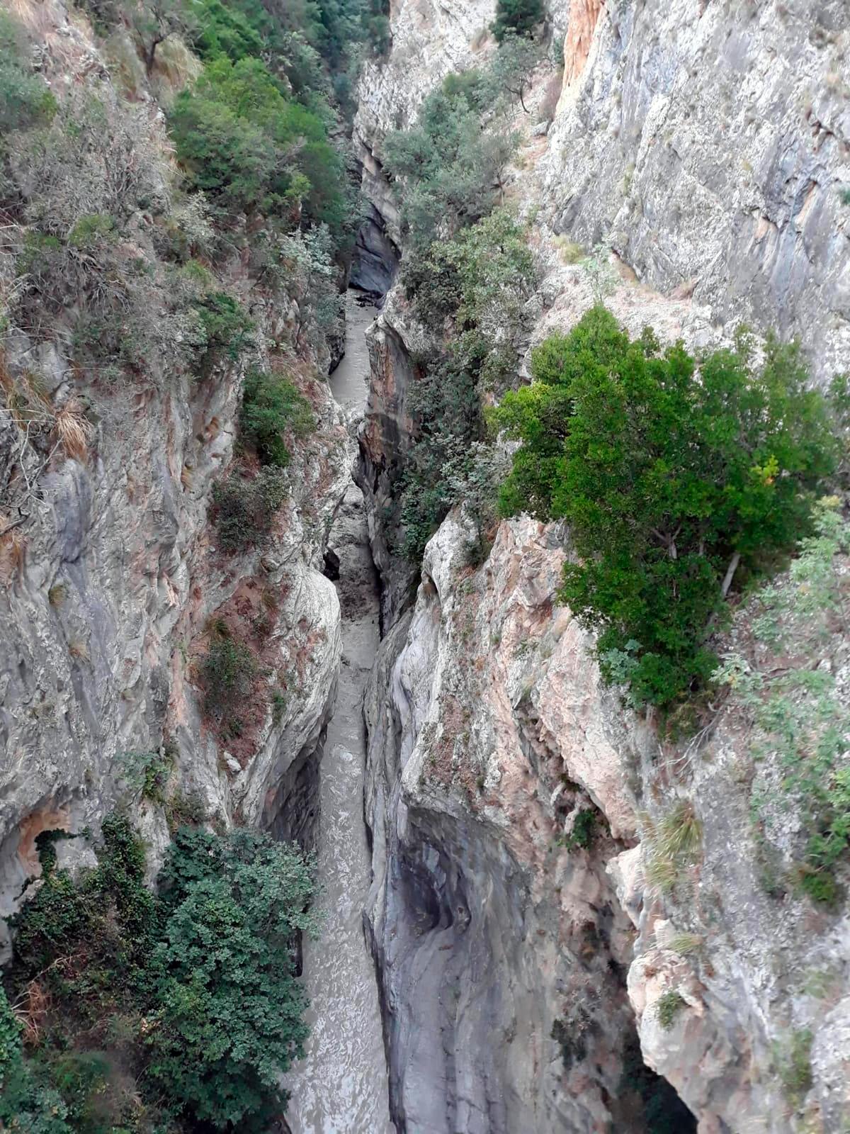 A view of the Raganello Gorge in Civita, Italy on Aug. 20, 2018. (Antonio Iannicelli/AP)