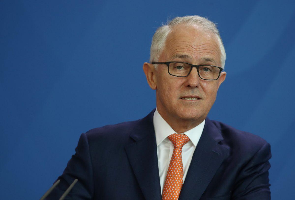 Australian Prime Minister Malcolm Turnbull at a press conference. (Sean Gallup/Getty Images)