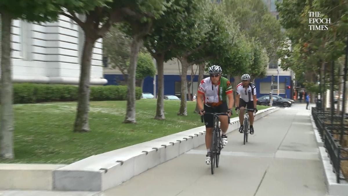 Candidate Tours California by Bike for Fair and Honest Election